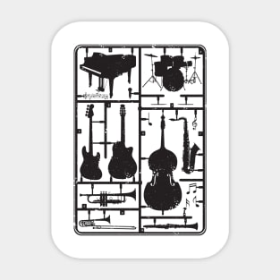 Jazz Instruments Kit Sticker